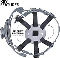 Klein Tools CLMBRSPN Safety Helmet Suspension, Replacement Part for Klein Tools Safety Helmets with Ratchet Knob and Pivot