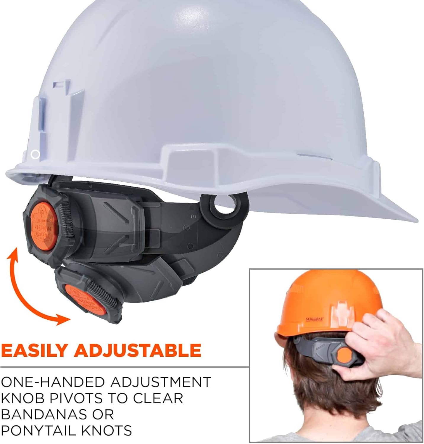 ERGODYNE Skullerz Vented Cap-Style Hard Hat, Ratchet Suspension, Class C
