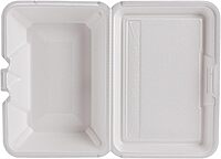 Dart Foam Hinged Food Containers, 9 5/16inH x 6 7/16inW x 2 15/16inD, Pack Of 200 Containers