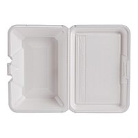 Dart Foam Hinged Food Containers, 9 5/16inH x 6 7/16inW x 2 15/16inD, Pack Of 200 Containers