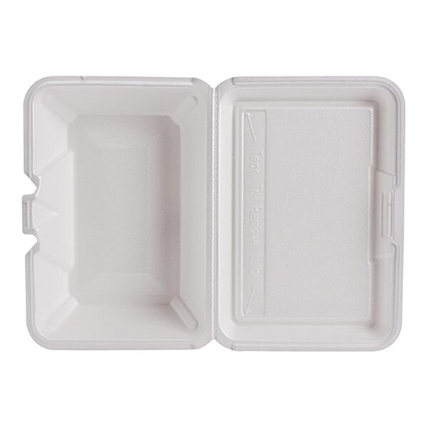 Dart Foam Hinged Food Containers, 9 5/16inH x 6 7/16inW x 2 15/16inD, Pack Of 200 Containers