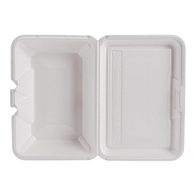 Dart Foam Hinged Food Containers, 9 5/16inH x 6 7/16inW x 2 15/16inD, Pack Of 200 Containers