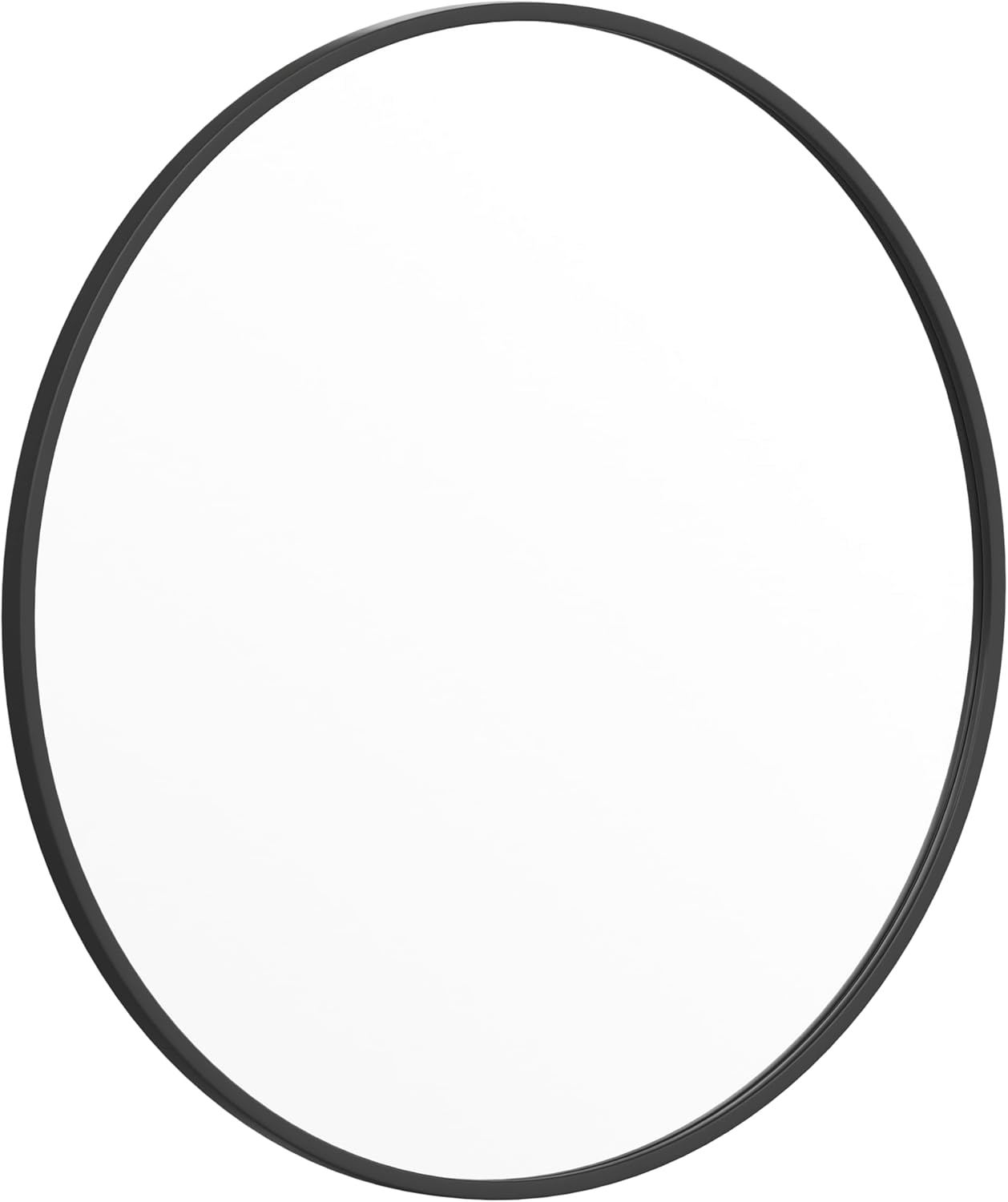 Flash Furniture Julianne Large Round Wall Mirror - Black Circle Accent Mirror