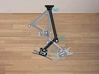 Monoprice Commercial Full Motion TV Wall Mount Bracket Extra Long Extension Range to 13" for 13" to 27" TVs up to 33lbs