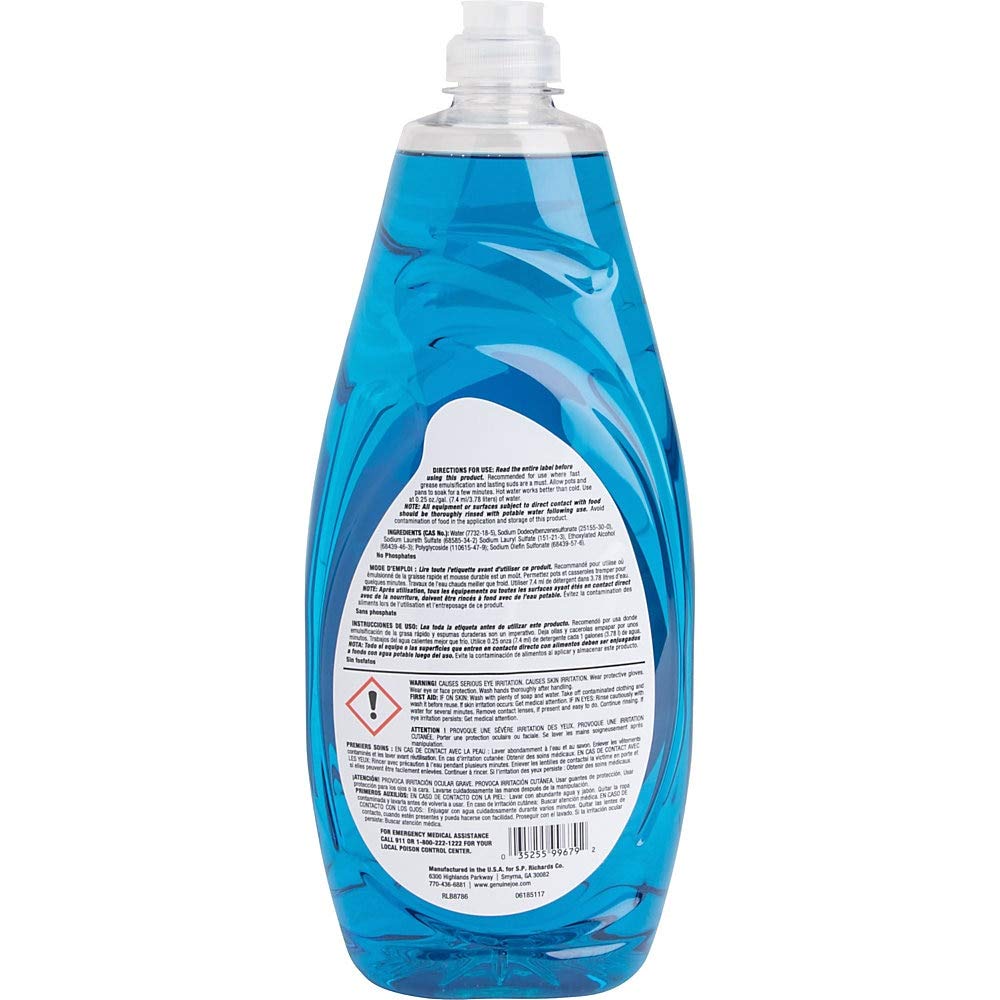 Genuine Joe Premium Dish Detergent - For Dish - Concentrate - 38 fl oz (1.2 quart) - Recommended For: Grease Remover