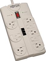 Tripp Lite TLP808TEL 8-Outlet Surge Protector Power Strip, 120V, 8ft Cord, 2160J