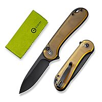 CIVIVI Elementum II Pocket Folding Knife 2.96in Blade Button Lock Deep-Carry Clip