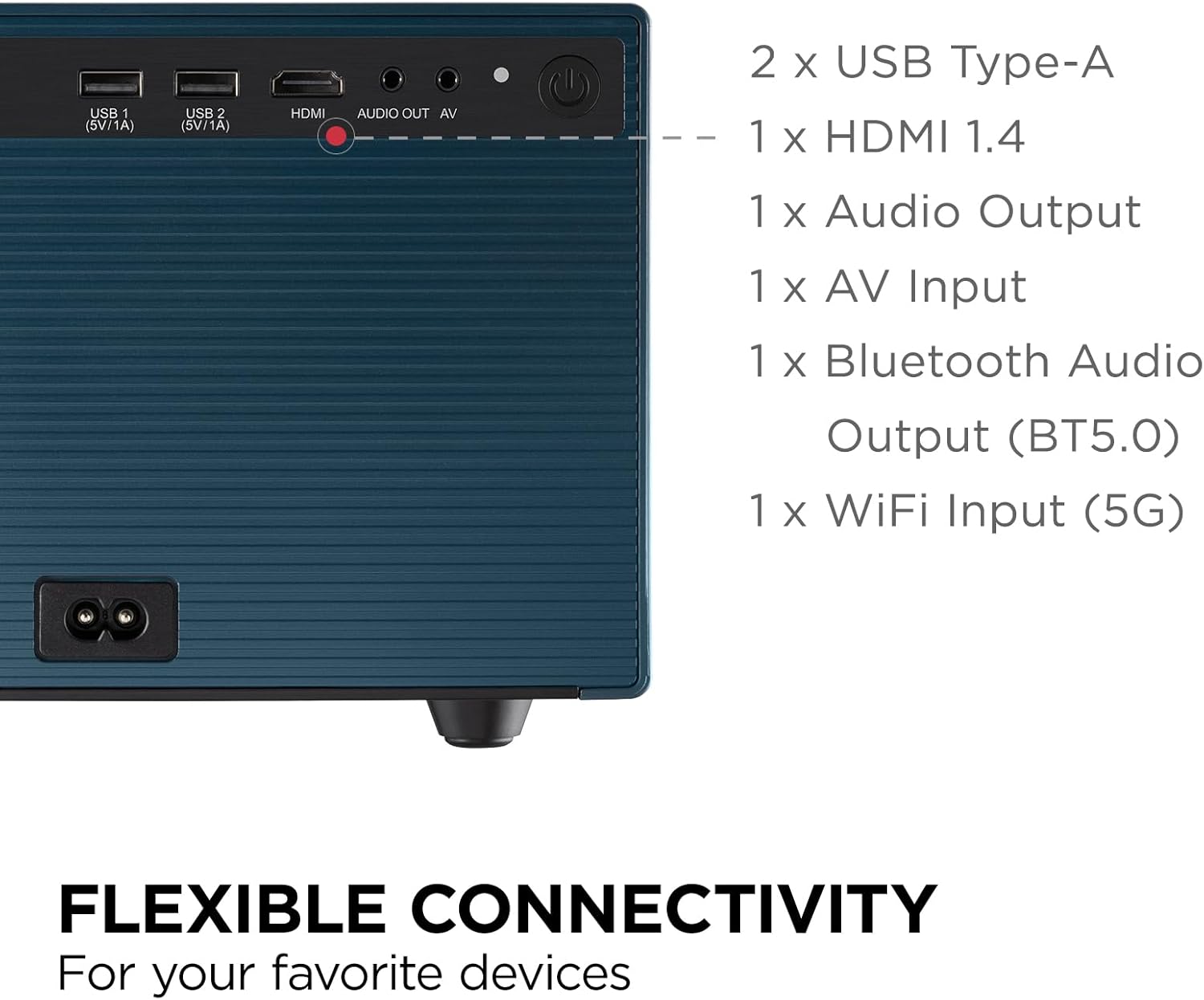 ViewSonic LX60HD 1080p LED Portable Projector with Built-in Google TV, H/V Keystone, Auto Focus, Bluetooth