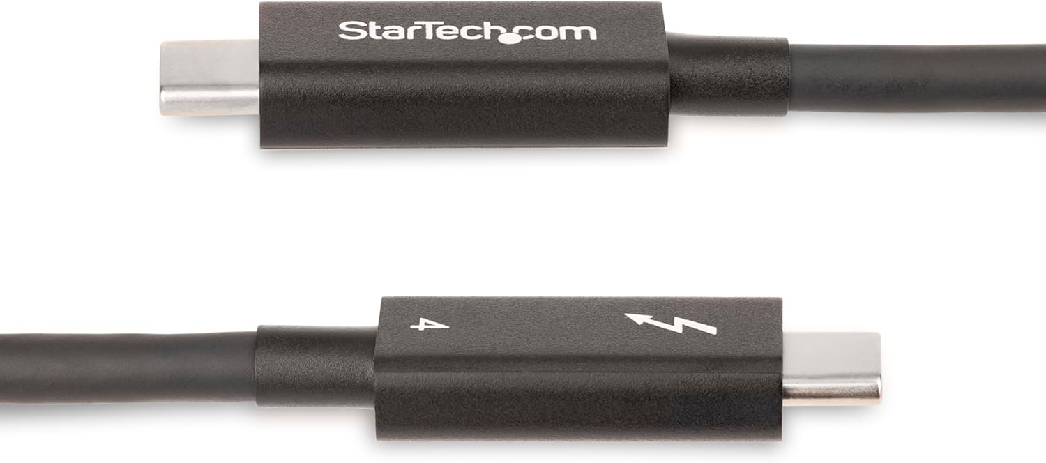 StarTech.com Thunderbolt 4 Cable - 40Gbps, 100W PD, 8K/4K Video, USB-C