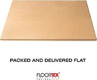 FLOORTEX Polycarbonate Nonagonal (9-Sided) Chair Mat for Hard Floors 38 x 39 in