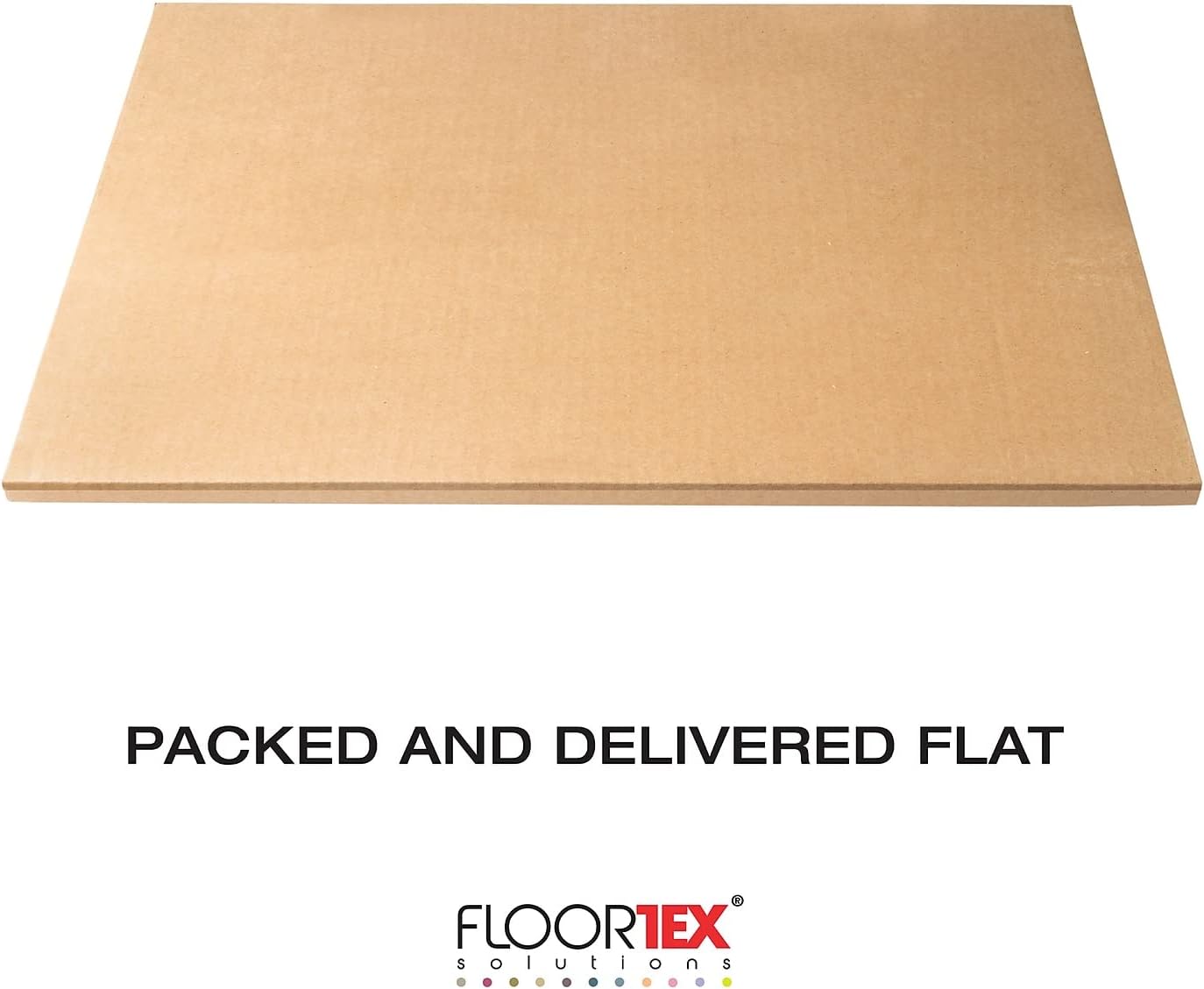 FLOORTEX Polycarbonate Nonagonal (9-Sided) Chair Mat for Hard Floors 38 x 39 in
