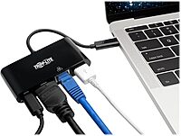 Tripp Lite USB-C to HDMI Multiport Adapter Docking Station with USB-A Hub and USB-C PD Charging