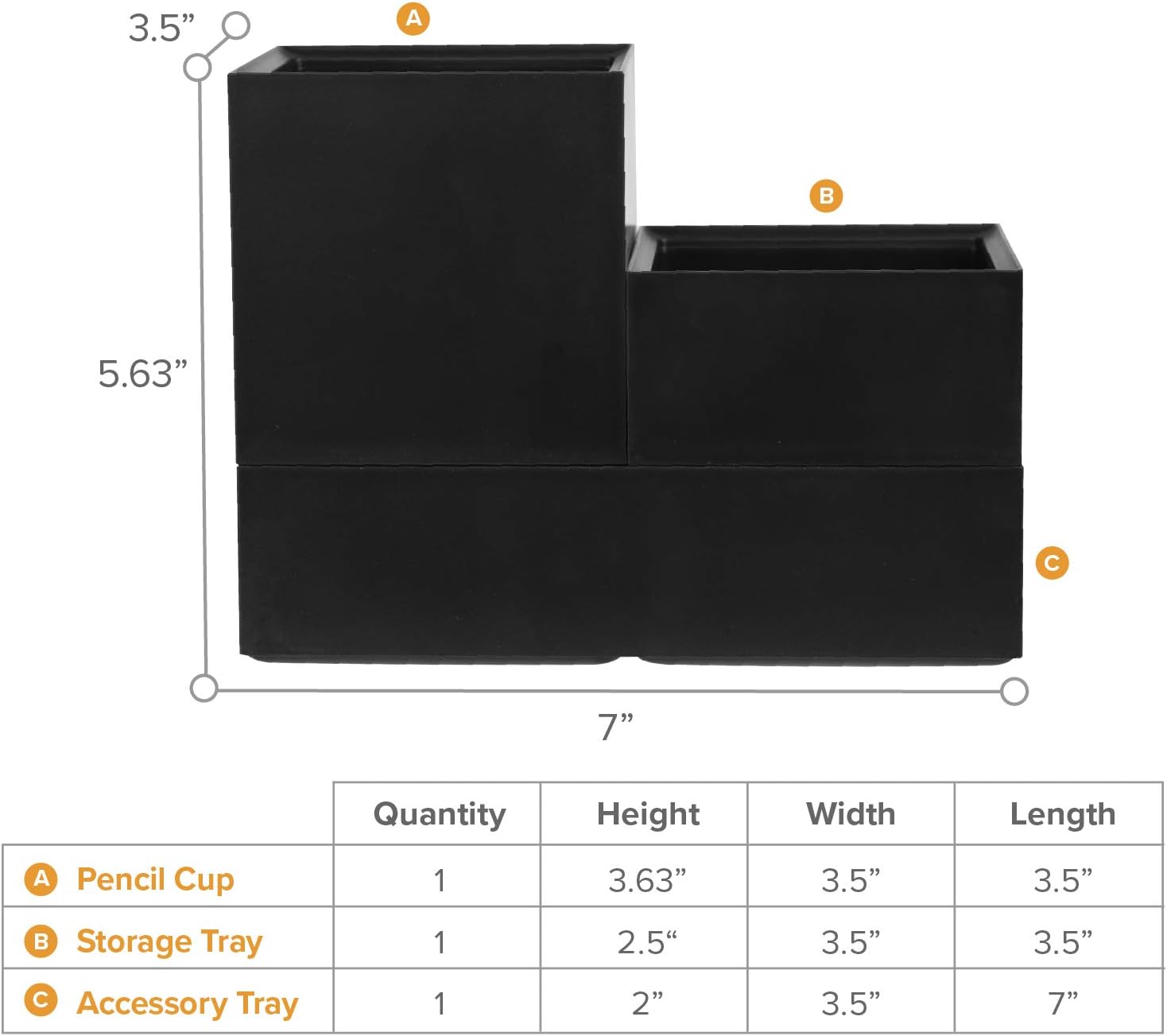 Bostitch Office Konnect Stackable Desk Organizer Accessories