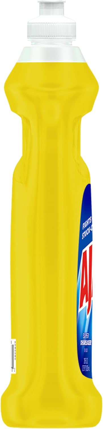 Ajax Dishwashing Detergent, Lemon Scent, 28 Oz Bottle, Case Of 9