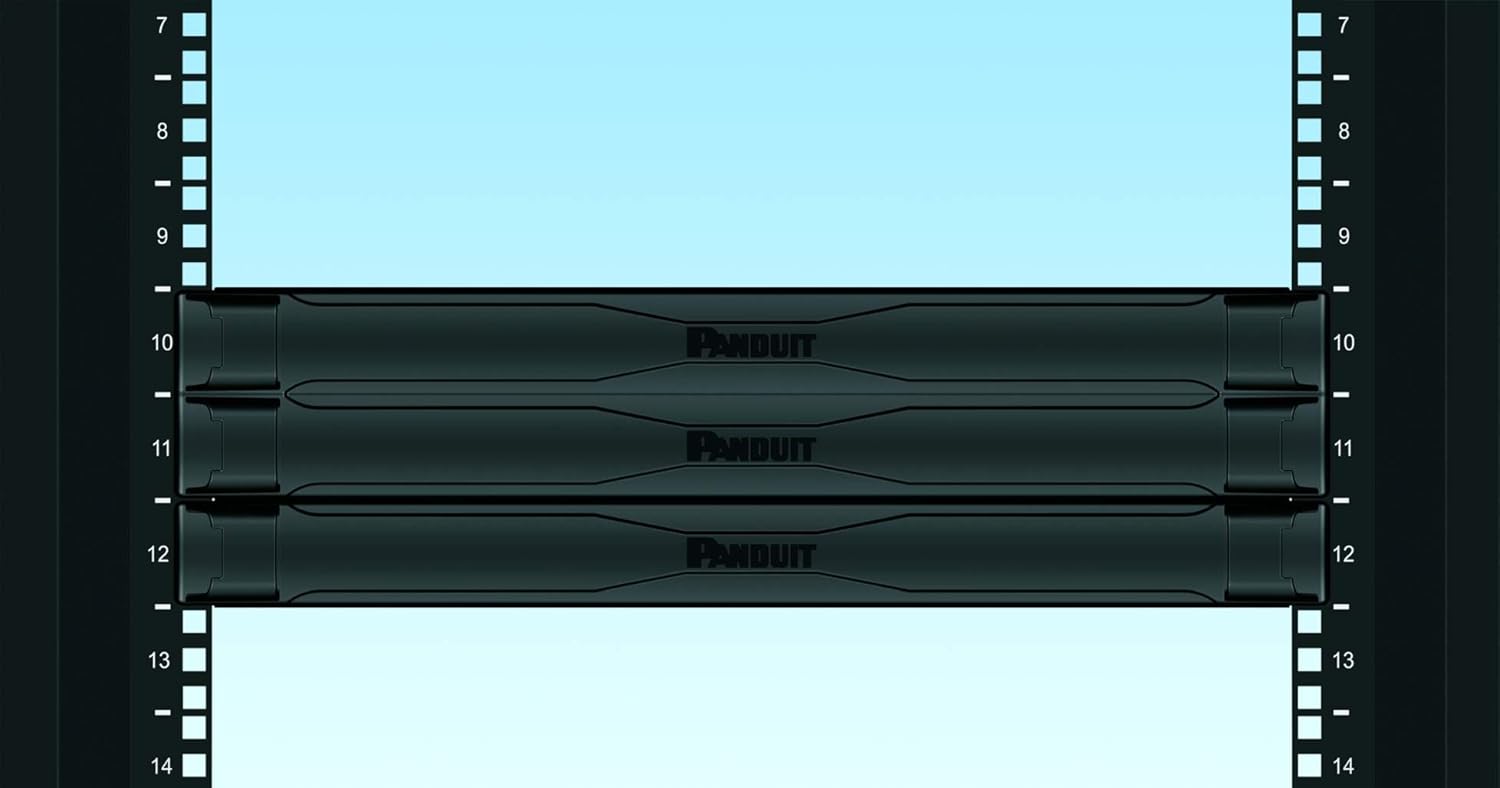 PANDUIT Tool-less Blanking Panel, 1RU, Black (5-Pack)