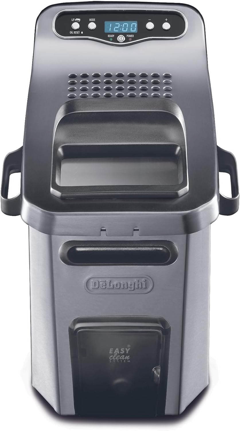 De’Longhi Livenza Deep Fryer with EasyClean System, Cool Zone, Adjustable Thermostat, Dishwasher-Safe Parts, Large Capacity