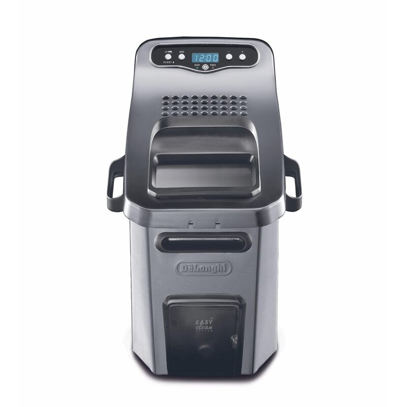 De’Longhi Livenza Deep Fryer with EasyClean System, Cool Zone, Adjustable Thermostat, Dishwasher-Safe Parts, Large Capacity, Easy Oil Draining, Stainless Steel