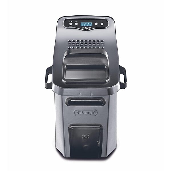 De’Longhi Livenza Deep Fryer with EasyClean System, Cool Zone, Adjustable Thermostat, Dishwasher-Safe Parts, Large Capacity, Easy Oil Draining, Stainless Steel