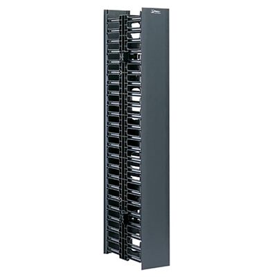 Panduit WMPV22E Vertical Cable Management, Black, 22 RU