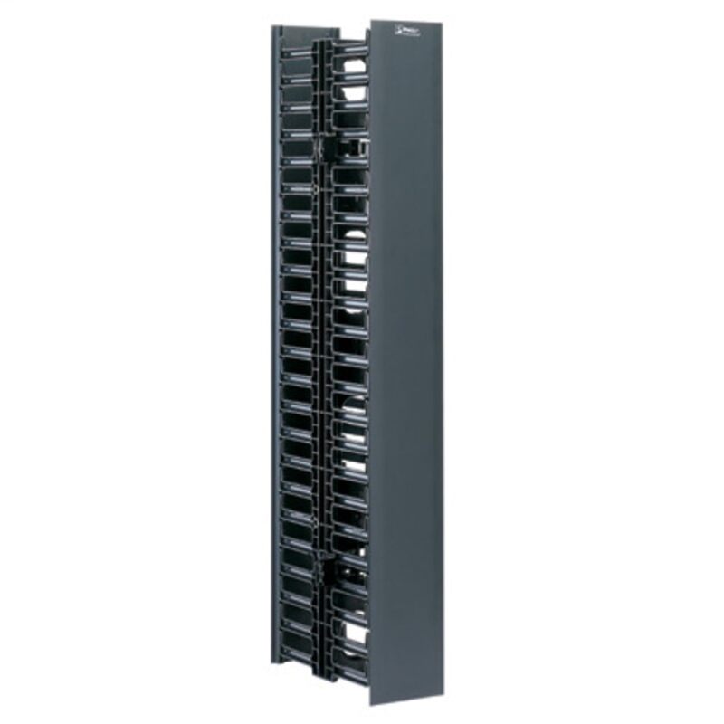 Panduit WMPV22E Vertical Cable Management, Black, 22 RU
