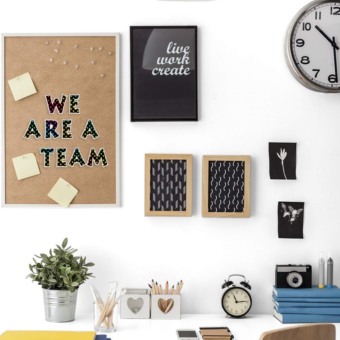 Barker Creek Letter Pop-Outs, 4" Over The Rainbow, Multicolor Designer Letters for Bulletin Boards, Breakrooms