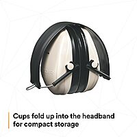 3M Peltor Optime 95 Over-the-Head Folding Earmuffs, Hearing Conservation H6F/V (Pack of 1) Over the head (Pack of 3)