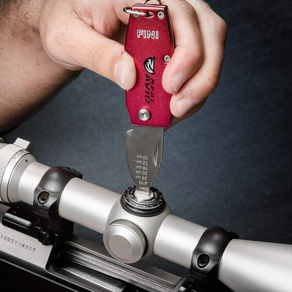 Real Avid FINI Shotgun Tool Choke Wrench with Shotgun Scope Adjuster and Shotgun Keychain