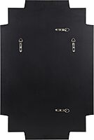 Kate and Laurel Minuette Decorative Rectangle Frame Wall Mirror in Gold Leaf, 24x35.5 Inches 35.5"L x 24"W Gold