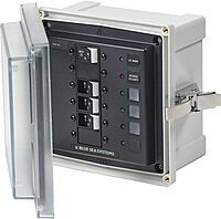 Blue Sea 3130 - SMS Panel Enclosure w/Main & 3 Branch (15A) - 120V AC