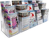 AZAR DISPLAYS Acrylic Brochure Holders, Clear
