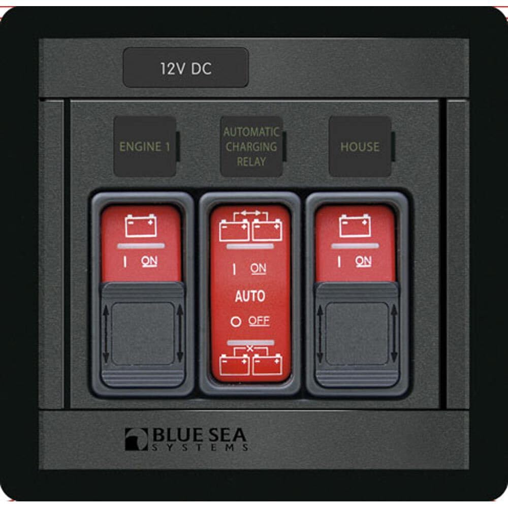 Blue Sea Systems 1148 Remote Control Panel w/ (3) 2145 Contura Switches