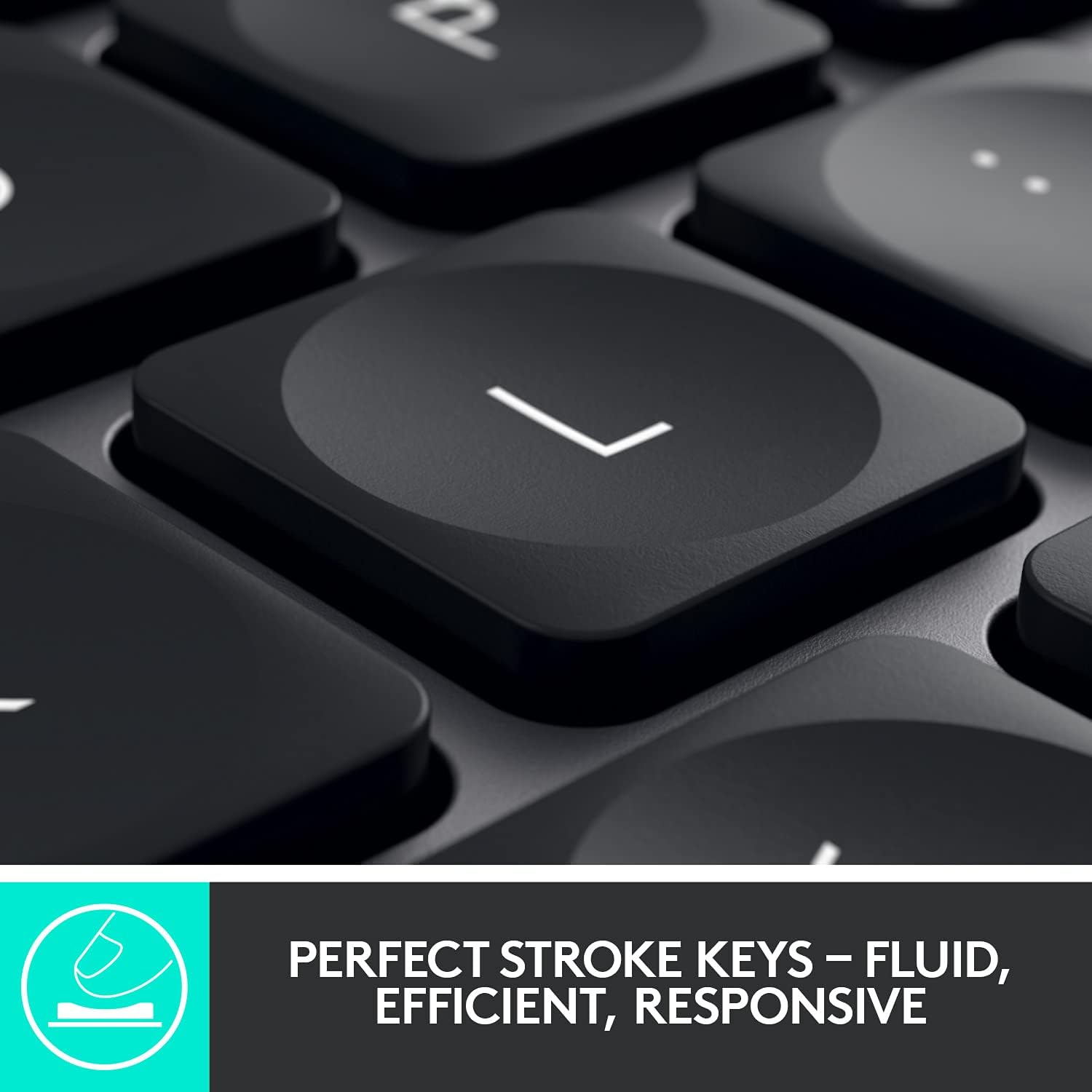 Logitech MX Keys Wireless Illuminated Keyboard for Business, Quiet Perfect-Stroke Keys, Logi Bolt Technology, Bluetooth