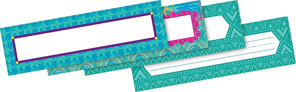 Barker Creek Double-Sided Desk Nameplates & Bulletin Board Signs