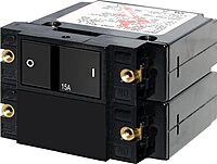 Blue Sea Systems A-Series Double Pole Rocker Circuit Breakers