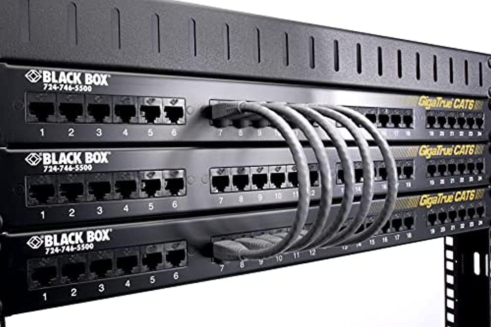 Black Box 6IN Black CAT6 550MHz Snagless UTP Patch Cable (RJ45 M/M)