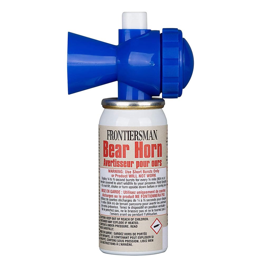 Frontiersman Bear Horn Sabre with Locking on/Off Feature 115dB Horn Compact 60- ¼ Second Bursts