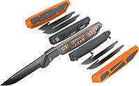 OUTDOOR EDGE Razor APX 2.5" Fixed Hunting Knife with Replaceable Blades & Sheath–All in One Field Dressing Knife Set
