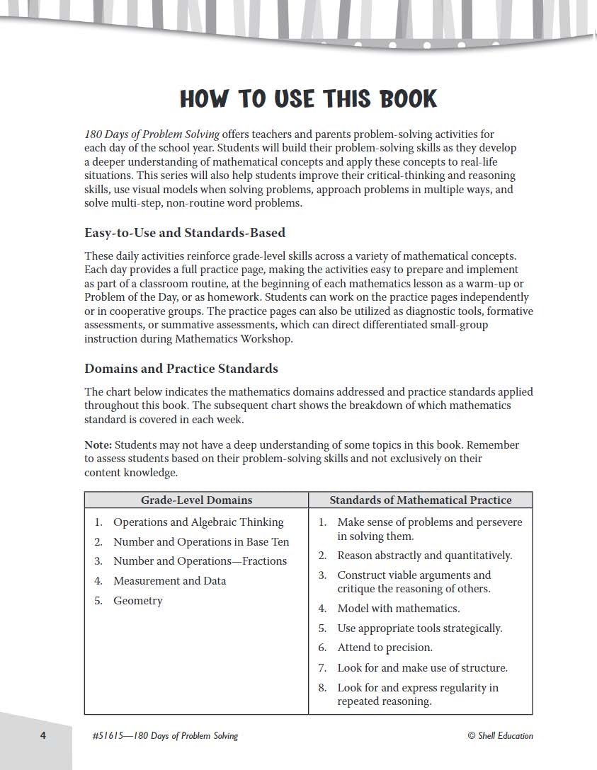 180 Days of Problem Solving for Third Grade – Build Math Fluency with this 3rd Grade Math Workbook (180 Days of Practice)