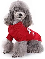 Christmas Red Knitted Pet Sweater