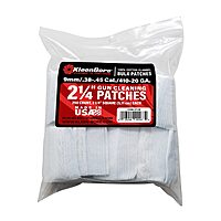 KleenBore 2-1/4” .38-.45 Cal. & .410-20 Gauge Cleaning Patches (250PK), White