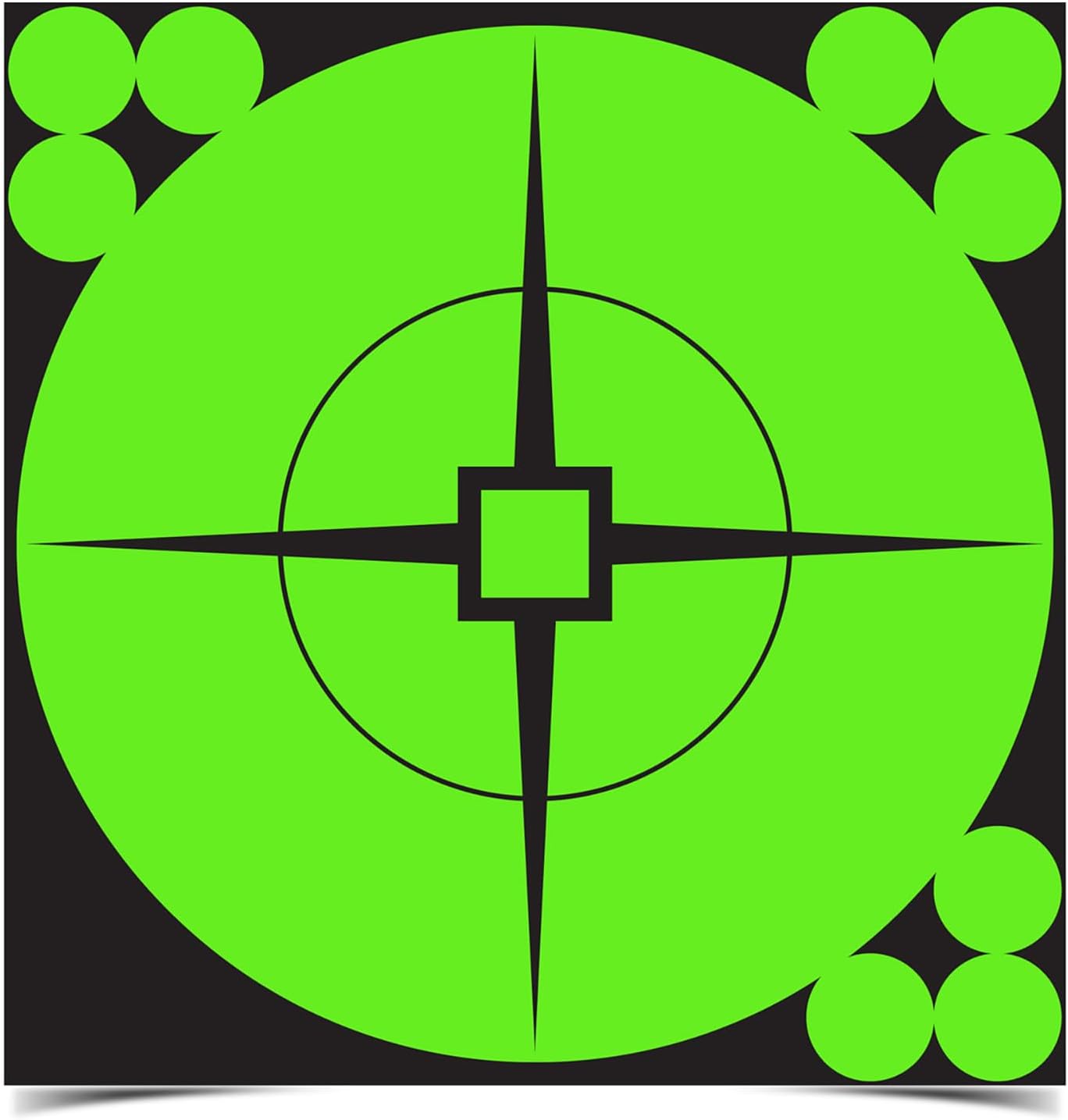 Birchwood Casey Target Spots Self-Adhesive High-Contrast Atomic Green Paper Shooting Targets