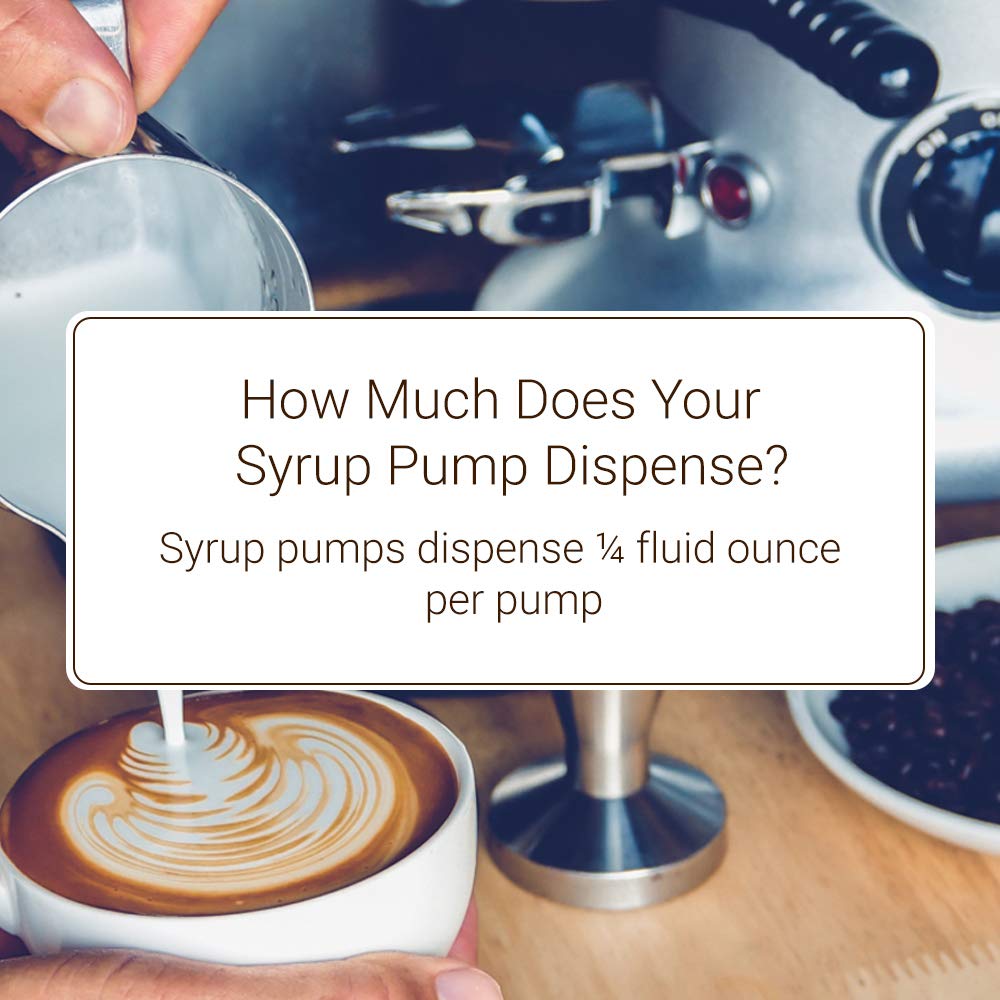 Monin - Syrup Pump, Only Compatible with 1 Liter Bottles of Monin Syrup, Tip Cover Included
