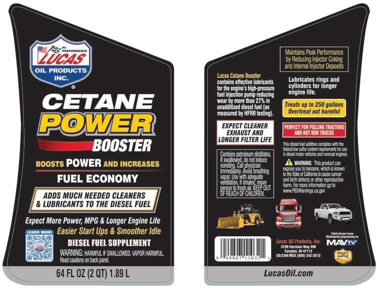 Lucas Oil Cetane Power Booster