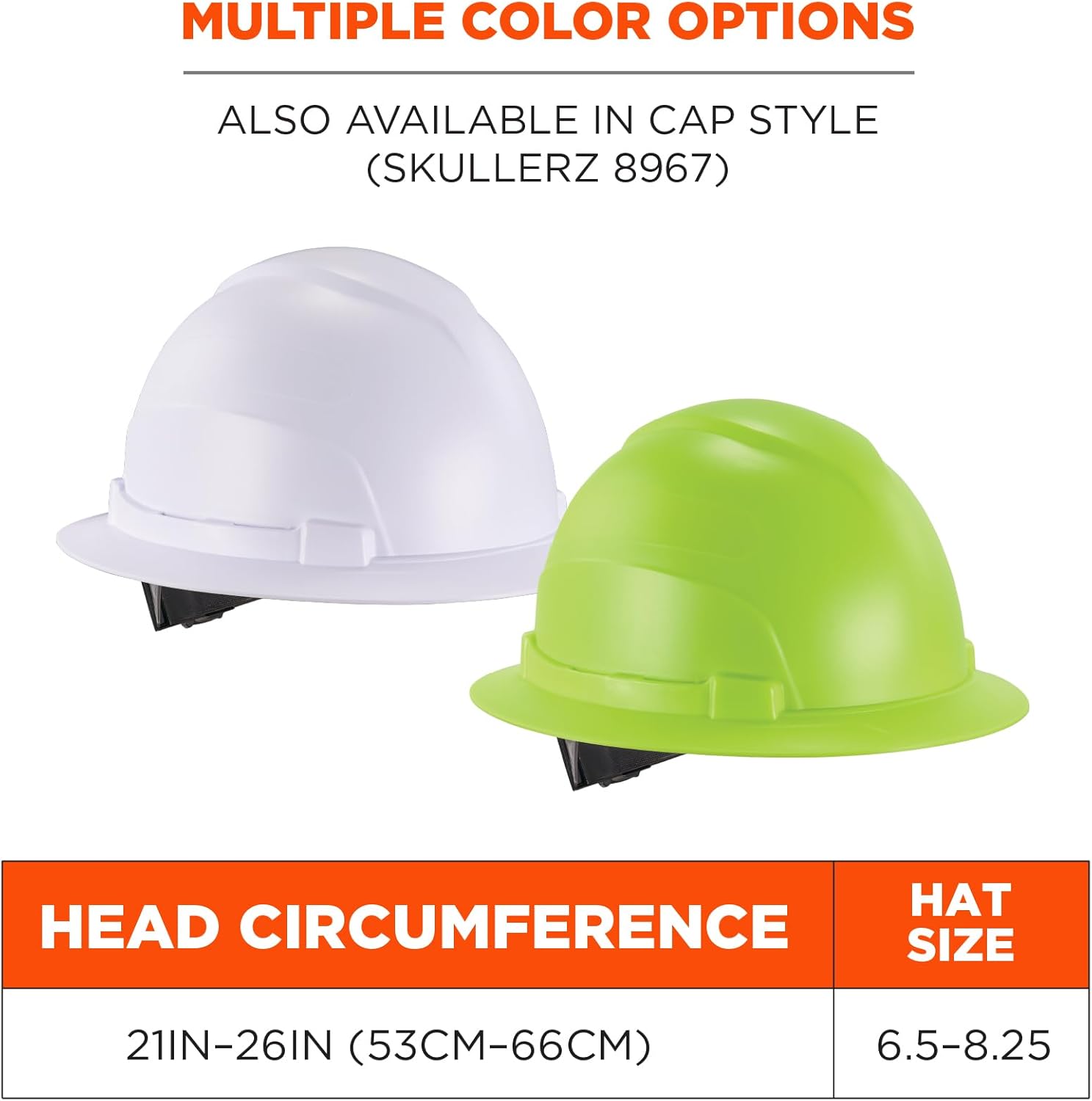 ERGODYNE Skullerz 8969 Class E Full Brim Hard Hat