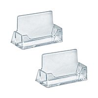 Azar Displays 252010-2PK Counter Business Card Holder, Clear, 2-Pack