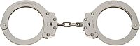 Oversize Chain Handcuff Model 7030 Nickel Finish
