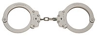 Oversize Chain Handcuff Model 7030 Nickel Finish