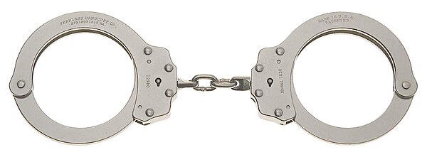 Oversize Chain Handcuff Model 7030 Nickel Finish