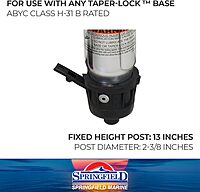 Springfield 1600406 Taper-Lock Hi-Lo Post - Fixed Height