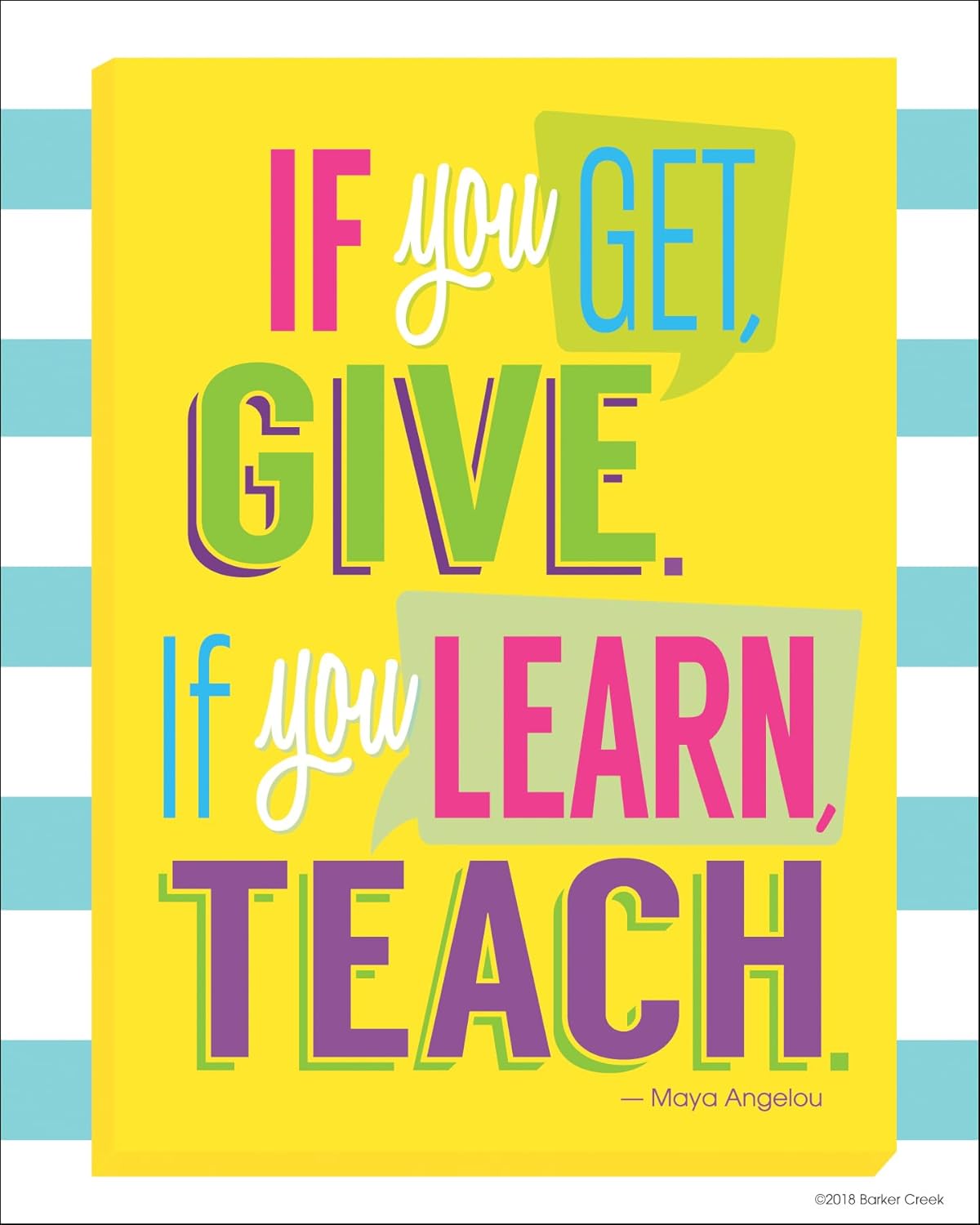 BARKER CREEK Art Print Set - Inspirational Classroom & Home Décor
